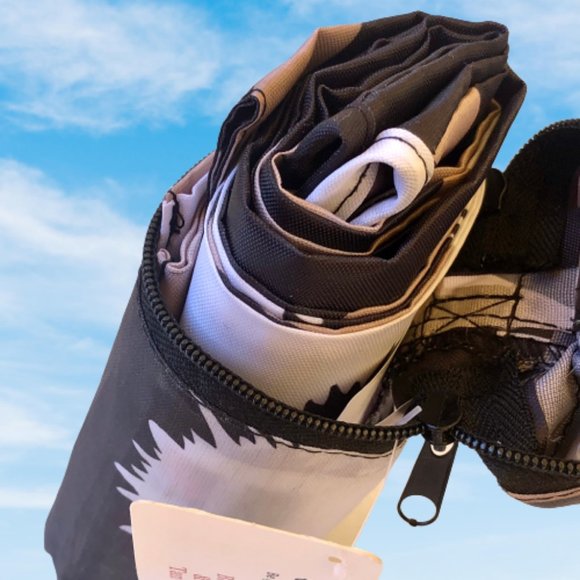 Eco - Chic Reusable Shoulder Tote Grocery Bag + Pouch by EnV Bags Black NEW - Picture 2 of 7